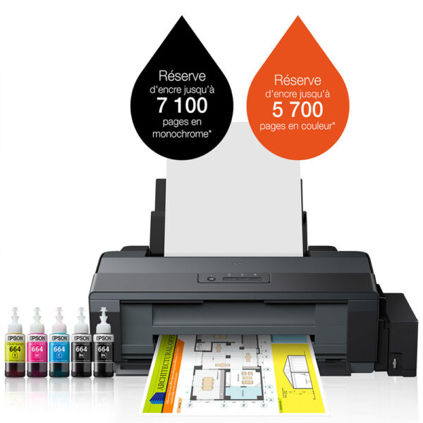 L1300 2 Epson L1300 – imprimante à réservoir rechargeable, couleur jet d'encre A3