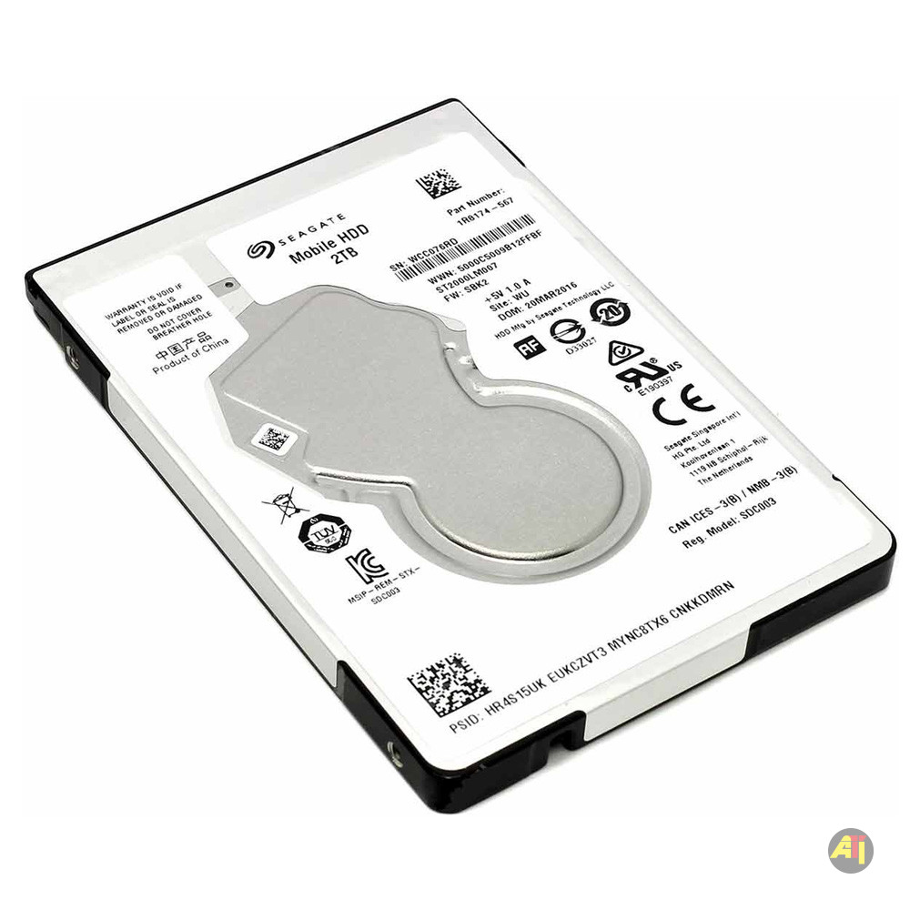 HDD 2To 1 Disque Dur SATA 2,5" Interne 2 To