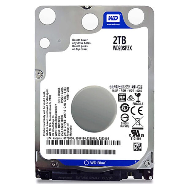 HDD 2To Disque Dur SATA 2,5" Interne 2 To