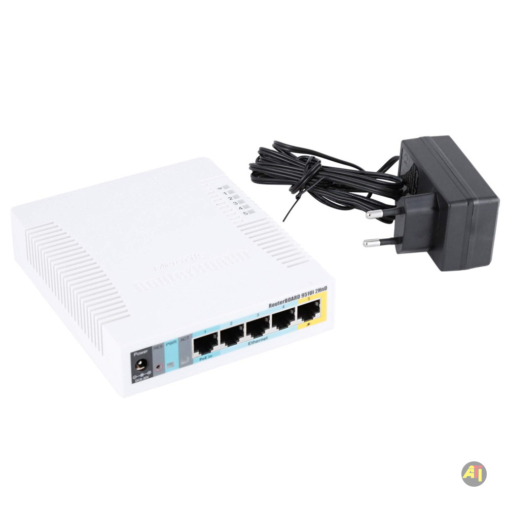 Mikrotik RB951ui 2 Routeur Mikrotik RB951Ui-2HnD 5xPort Lan sans fil Wi-Fi