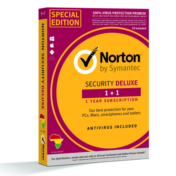 Norton Antivirus Norton Security Deluxe 2 Postes | Licence d'un an
