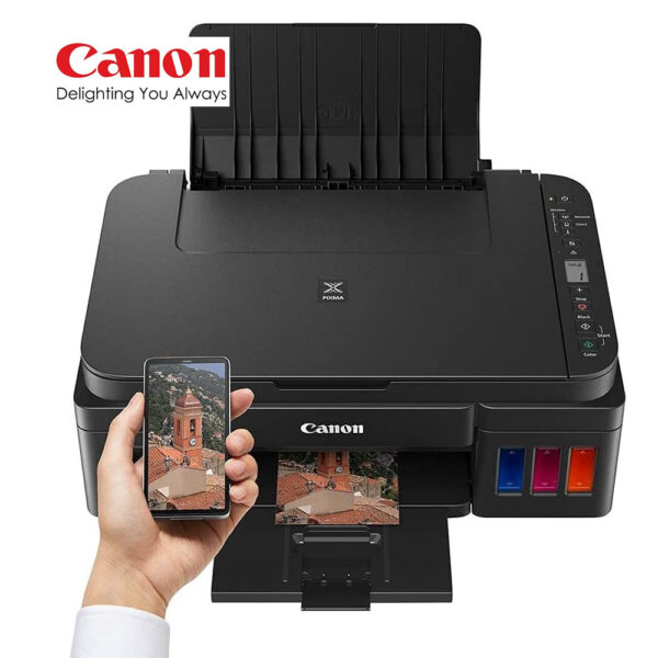 PIXMAG3411 3 Canon PIXMA G3411-Jet d’encre Couleur Multifonction à réservoirs rechargeables – Wifi