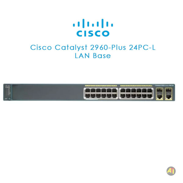 SwitchCiscoCatalyst 3 Switch Cisco Catalyst 2960 Plus 24 Port 10/100 PoE + 2 T/SFP LAN Base Image