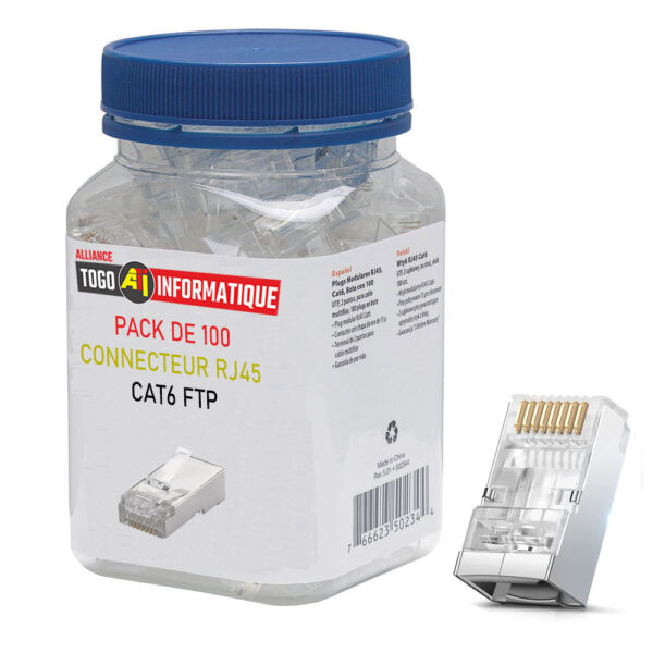 Connecteur Réseau RJ45 - Catégorie 6 FTP