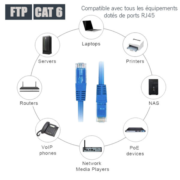 FTP Presertis2 Câble réseau RJ45 Catégorie 6 - Préserti