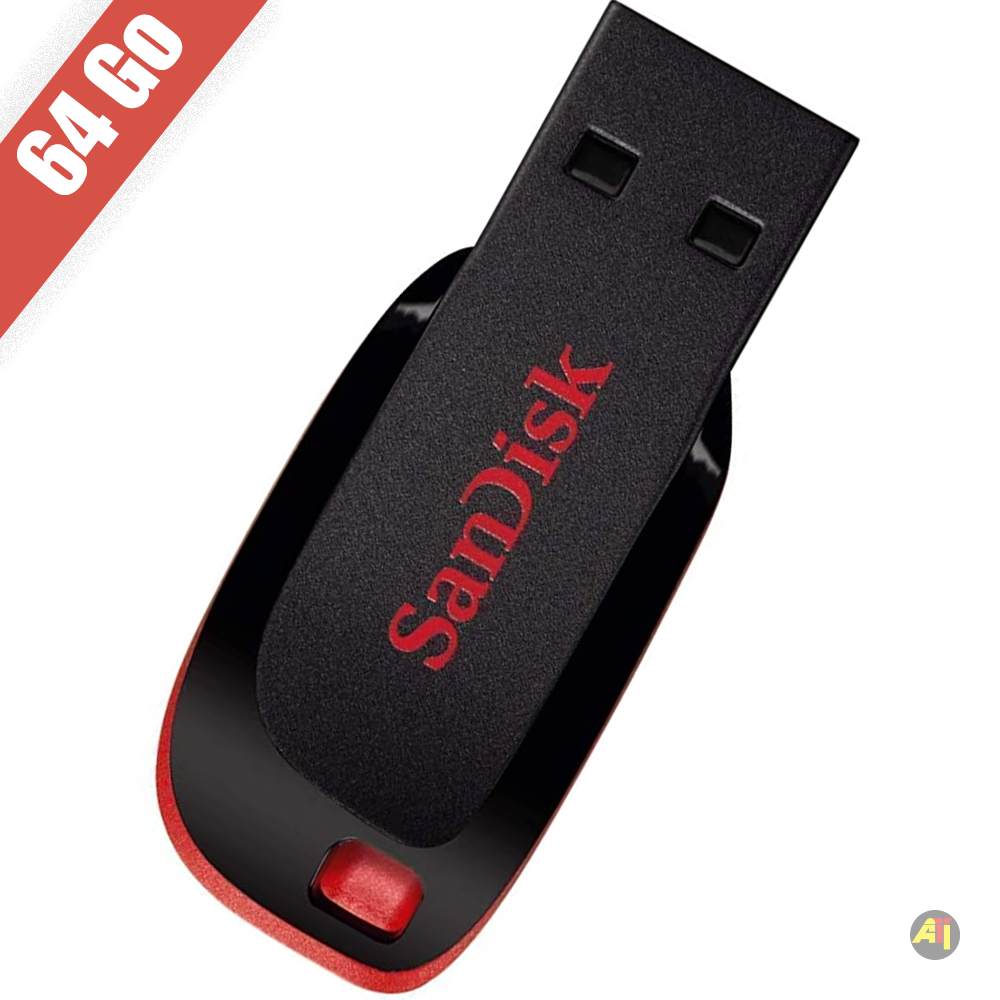 Clé USB 64Go - Marque Sandisk Cruzer Blade USB 2.0 Flash Drive - 2024 -  TOGO INFORMATIQUE