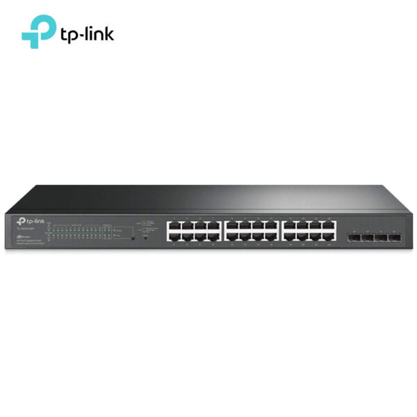 Switch TP-LINK JetStream TL-SG2428P, 24 ports PoE+ 10/100/1000 Mbps + 4 SFP 1 Gbps – Image 2