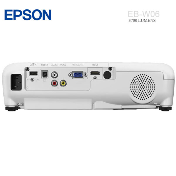 EB W06 3 Vidéo Projecteur Epson EB-W06 - 3700 Lumens, Technologie 3LCD