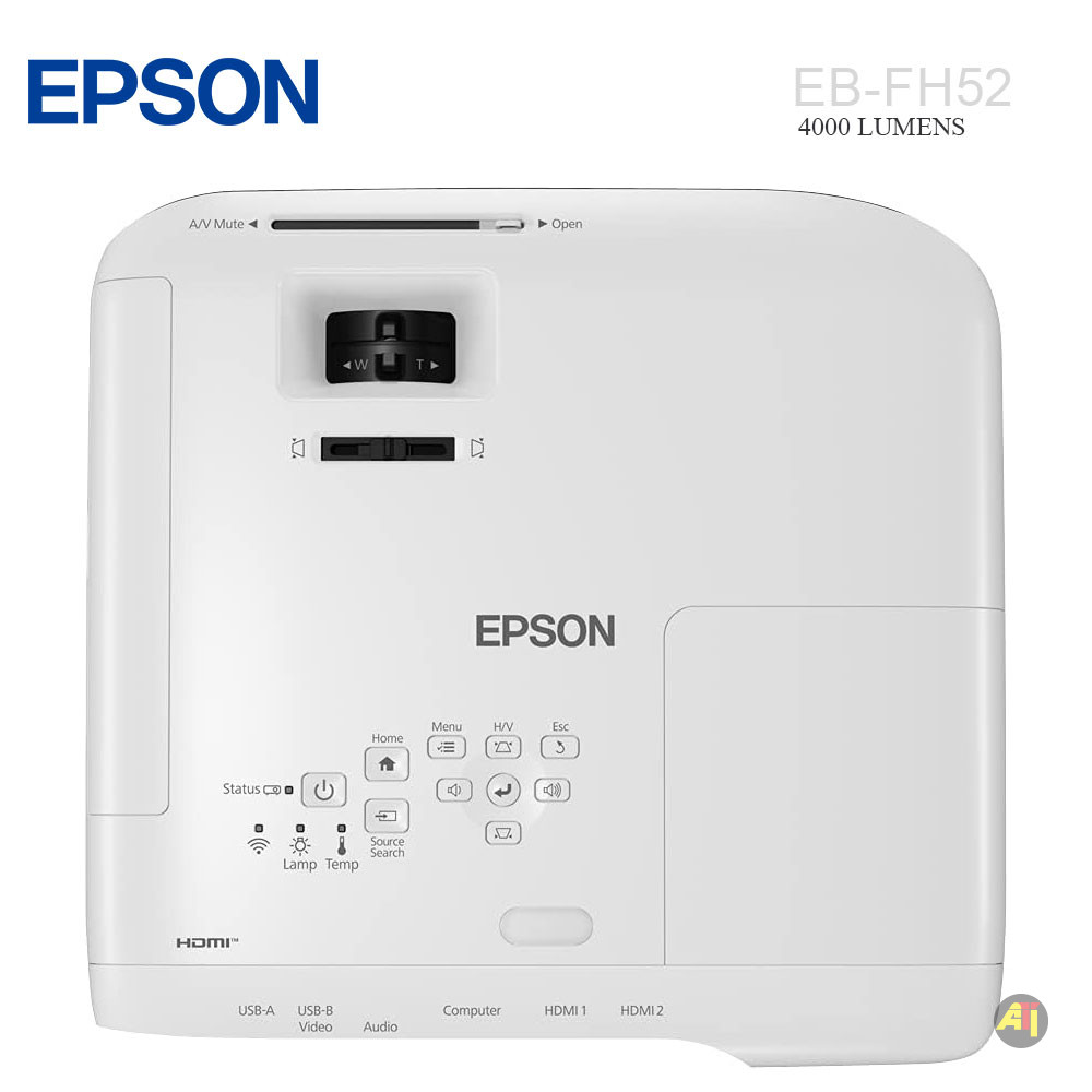 EPSON EB FH52 1 Vidéo projecteur Epson EB-FH52 - 4000 Lumens, Technologie 3LCD