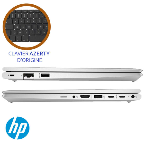 HP ProBook 440 G10, Intel core i7 1355U (13ème génération) - 08Go DDR4 / 512Go SSD, Ecran 14 pouces Full HD - Clavier AZERTY Francais d’Origine – Image 4