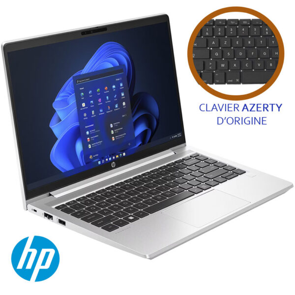 HP ProBook 440 G10, Intel core i7 1355U (13ème génération) - 08Go DDR4 / 512Go SSD, Ecran 14 pouces Full HD - Clavier AZERTY Francais d’Origine