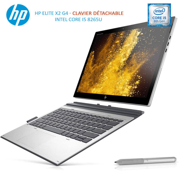 HP Elite X2 G4 Intel Core i5 8265U 16Go/256Go SSD, 13 Pouces IPS écran tactile / Clavier /  HP Active Pen G3 – Image 4