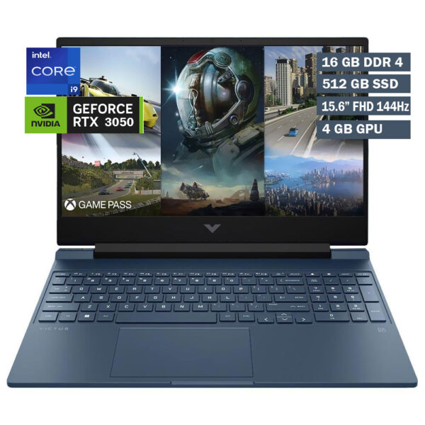 HP VICTUS 15-FA0033dx Gaming Laptop, Intel Core i5-12450H 16Go/512Go SSD, NVIDIA GeForce RTX 3050 4GB, Ecran FHD 15,6 Pouces, 144Hz – Image 2
