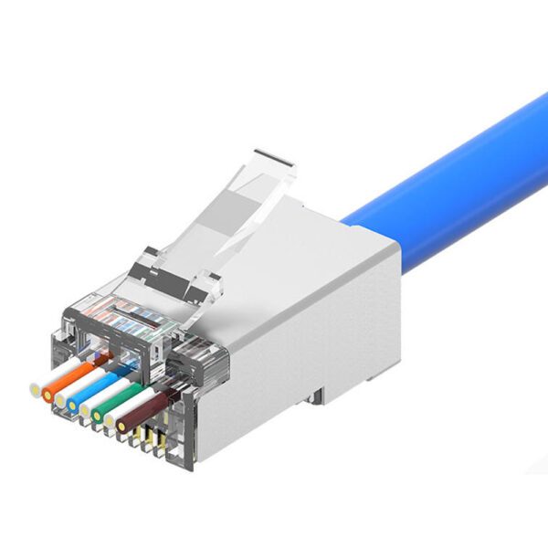 Connecteurs RJ45 blindés Catégorie 6 - Pass Through (Pack de 100 pièces) – Image 2
