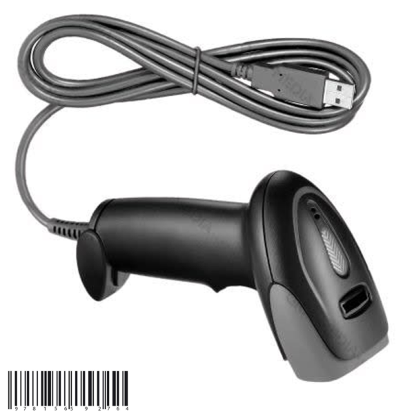 Lecteur de code-barre filaire – AOQI A9 1D 2D – Longueur de câble 1,5m – Image 2