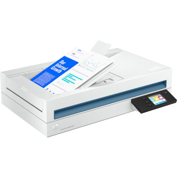 HP ScanJet Pro N4600 fnw1 - Scanner à plat recto-verso - Numérisation professionnelle, rapide et à haut rendement  - Ethernet, USB 3.0, WiFi – Image 2