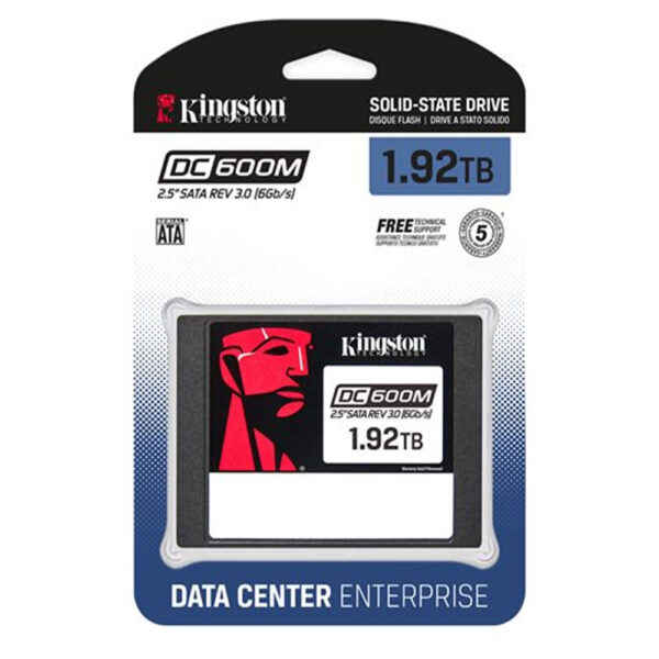 Kingston DC600M 1.92 To - 2.5” SATA Enterprise SSD - Usage Mixte pour environnement Serveur et Datacenter – Image 2