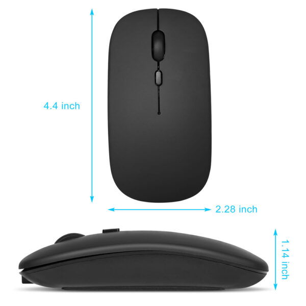 Souris Optique Sans fil - Bluetooth, Slim, Rechargeable – Image 4