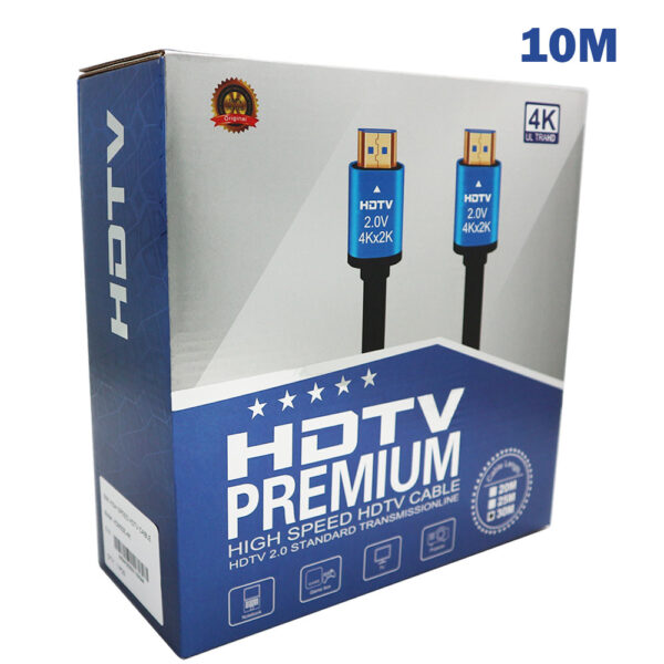 Câble HDMI Prémium HDTV 4K High Speed - 1.5m | 3m | 5m | 10m | 15m | 20m | 30m – Image 4