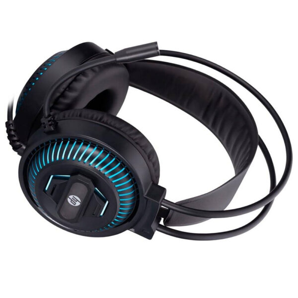 HP DHE-8001U-Casque Audio filaire, connectivité USB, microphone omnidirectionnel, haut-parleur de 50 mm avec LED – Image 3