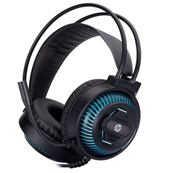 HP DHE-8001U-Casque Audio filaire, connectivité USB, microphone omnidirectionnel, haut-parleur de 50 mm avec LED – Image 4