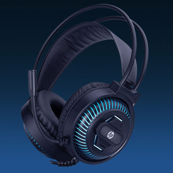 HP DHE-8001U-Casque Audio filaire, connectivité USB, microphone omnidirectionnel, haut-parleur de 50 mm avec LED – Image 5