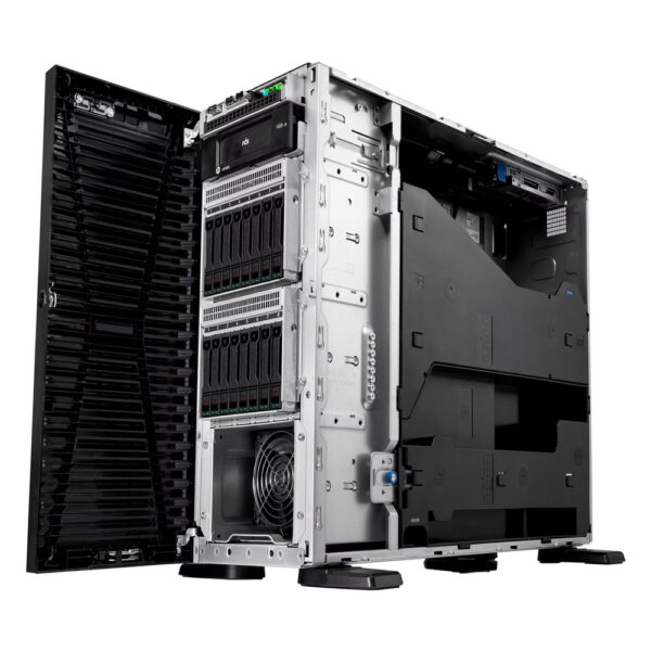 HPE ProLiant ML110 Gen11 Intel Xeon-Silver 4510 12-Core | 64GB PC5-5600B RDIMM | 2 x 480GB SSD+2 x HPE 2.4TB HDD | 2 kits d'alimentation HPE 1000 W – Image 5