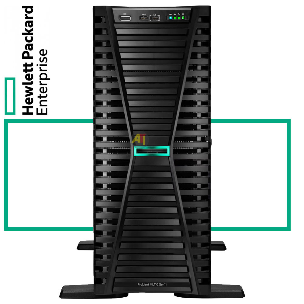 ml110Gen11 HPE ProLiant ML110 Gen11 Intel Xeon-Silver 4510 12-Core | 64GB PC5-5600B RDIMM | 2 x 480GB SSD+2 x HPE 2.4TB HDD | 2 kits d'alimentation HPE 1000 W – Image 2
