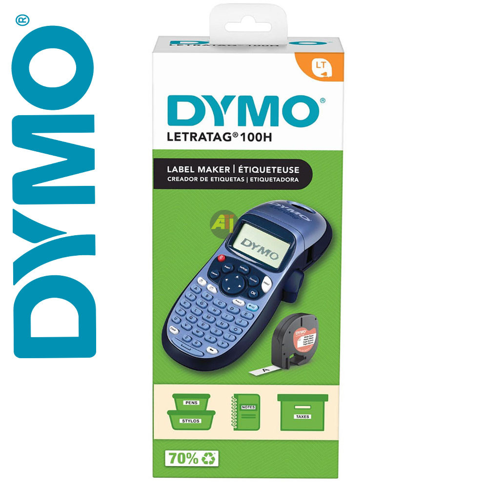 dymo1 Étiqueteuse DYMO LetraTAG 100H- Imprimante à étiquettes 12 mm avec clavier ABCDE - Impression Thermique Directe – Image 2