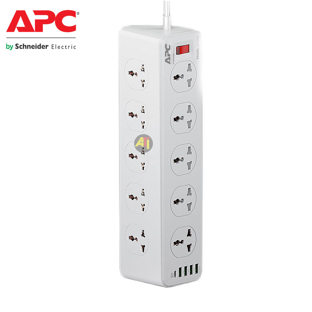 multiprise APC 8 Prises APC D14 - Multiprise Parasurtenseur 8 Prises + 03 Ports USB + 01 Port PD Type-C – Image 2