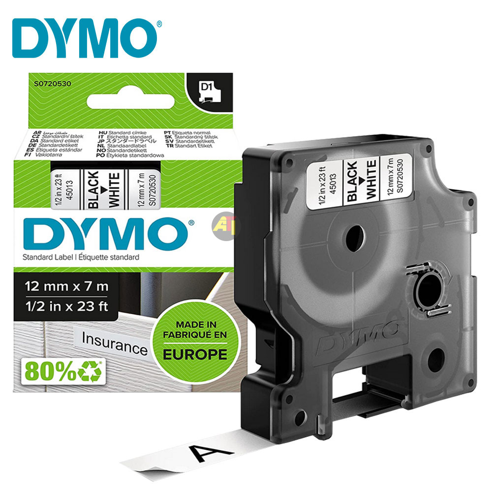 RubanDymo45013 2 Ruban Dymo D1 - 12mm x 7m
