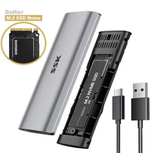 Boitier vide pour SSD M.2 NVME