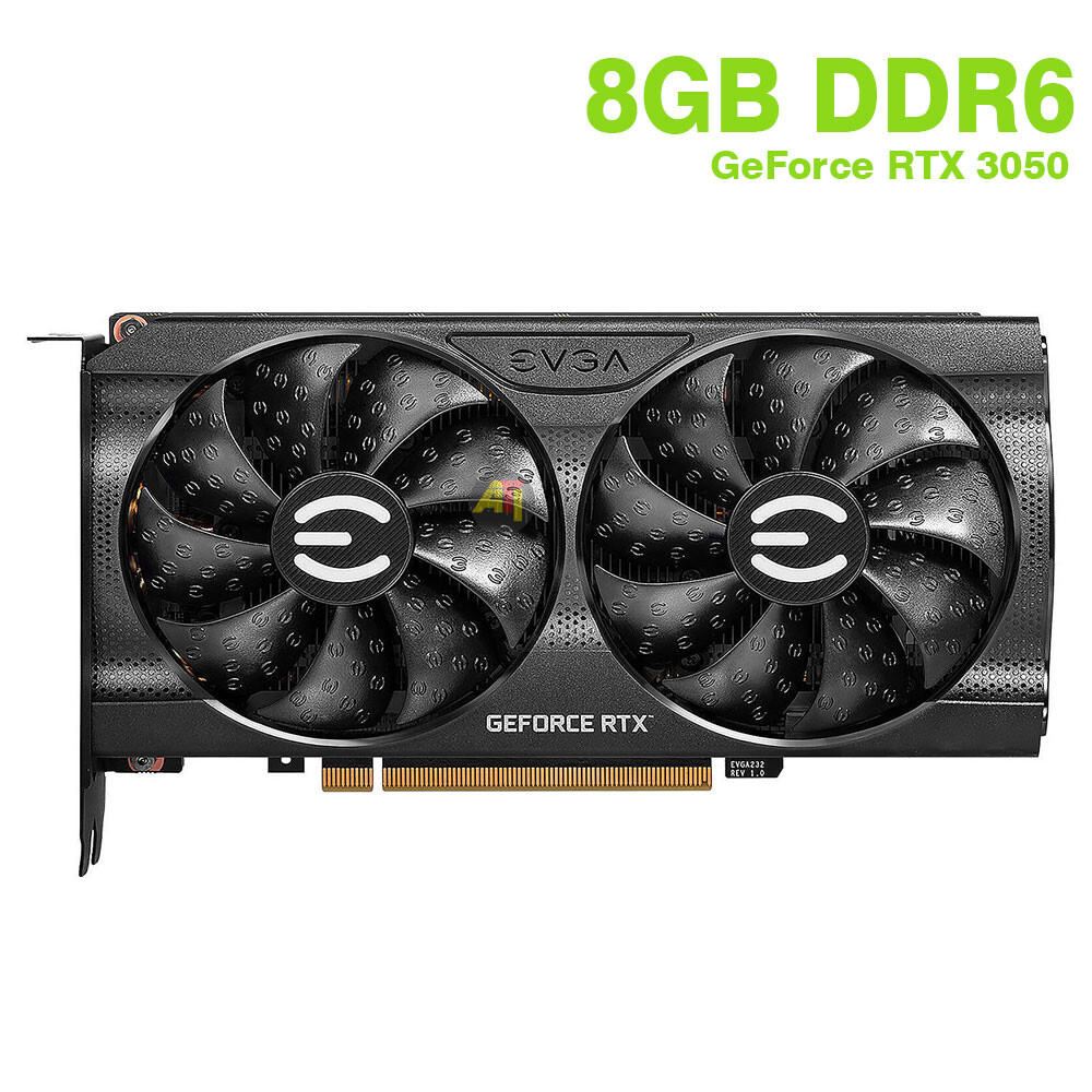 EVGA NVIDIA GeForce RTX 3050 8Go EVGA NVIDIA GeForce RTX 3050 8 Go GDDR6 GAMING-Carte Graphique Professionnelle – Image 2