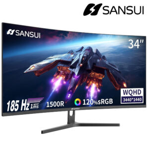 SANSUI ES-G34CS - Ecran Gaming 34" Incurvé