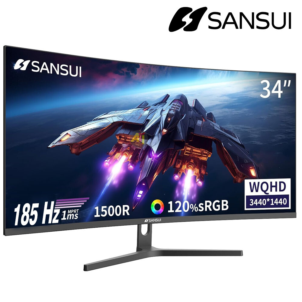 34pouces inc SANSUI ES-G34CS - Ecran Gaming 34" Incurvé