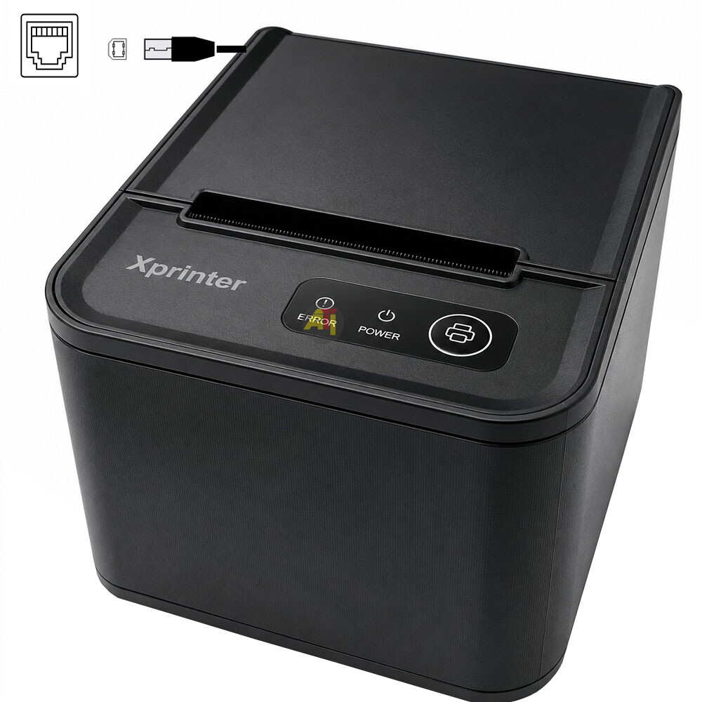 Xprinter XP 80T USBLAN2 Xprinter XP-80T - Imprimante thermique directe 80 mm | USB, Ethernet RJ45