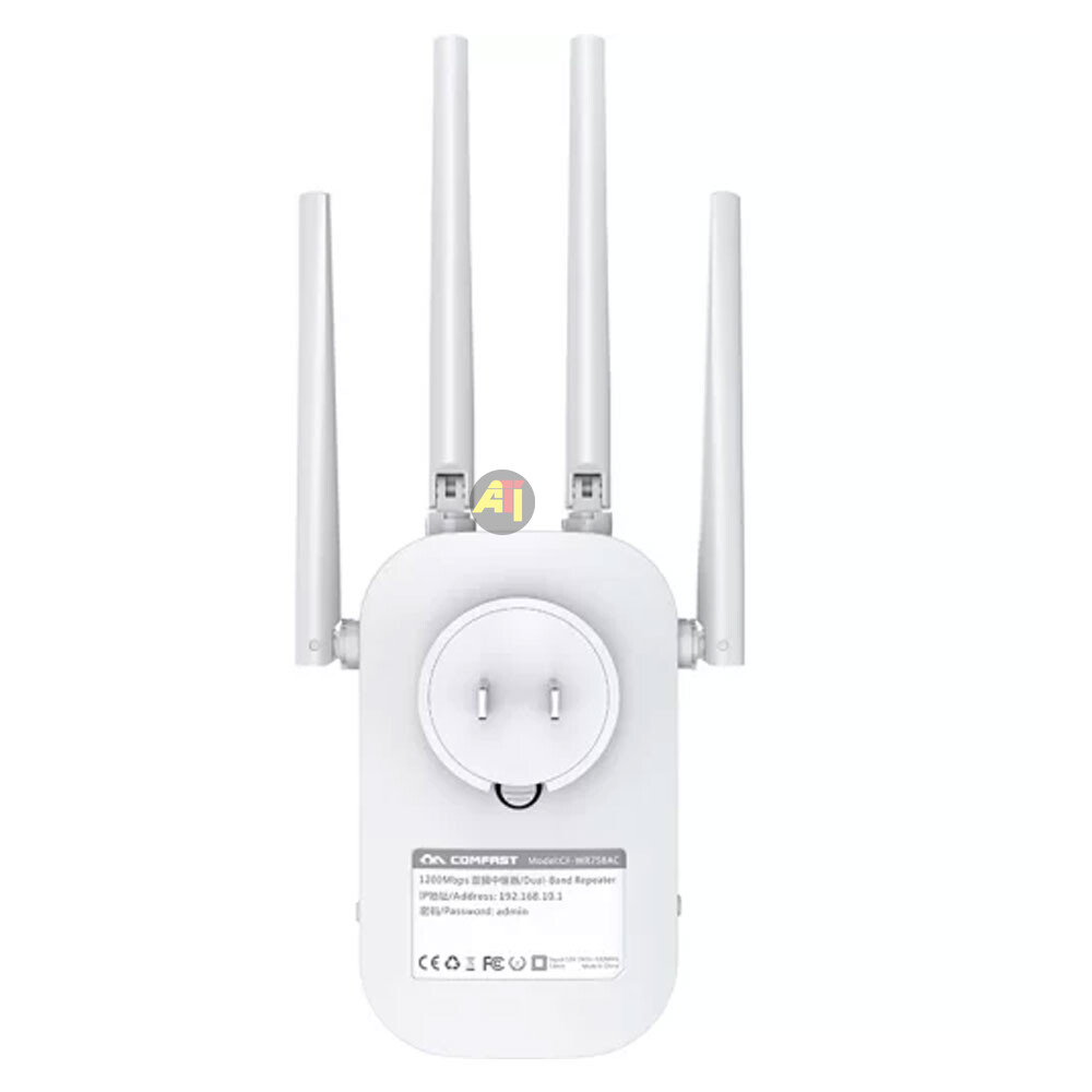 comfast1200 4 COMFAST 1200Mpbs-Répéteur Wifi / Amplificateur de signal Wifi - Dual Band 5GHz/2.4GHz – Image 4
